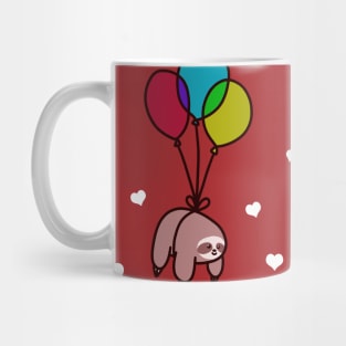 "I love You" Balloon Sloth Mug